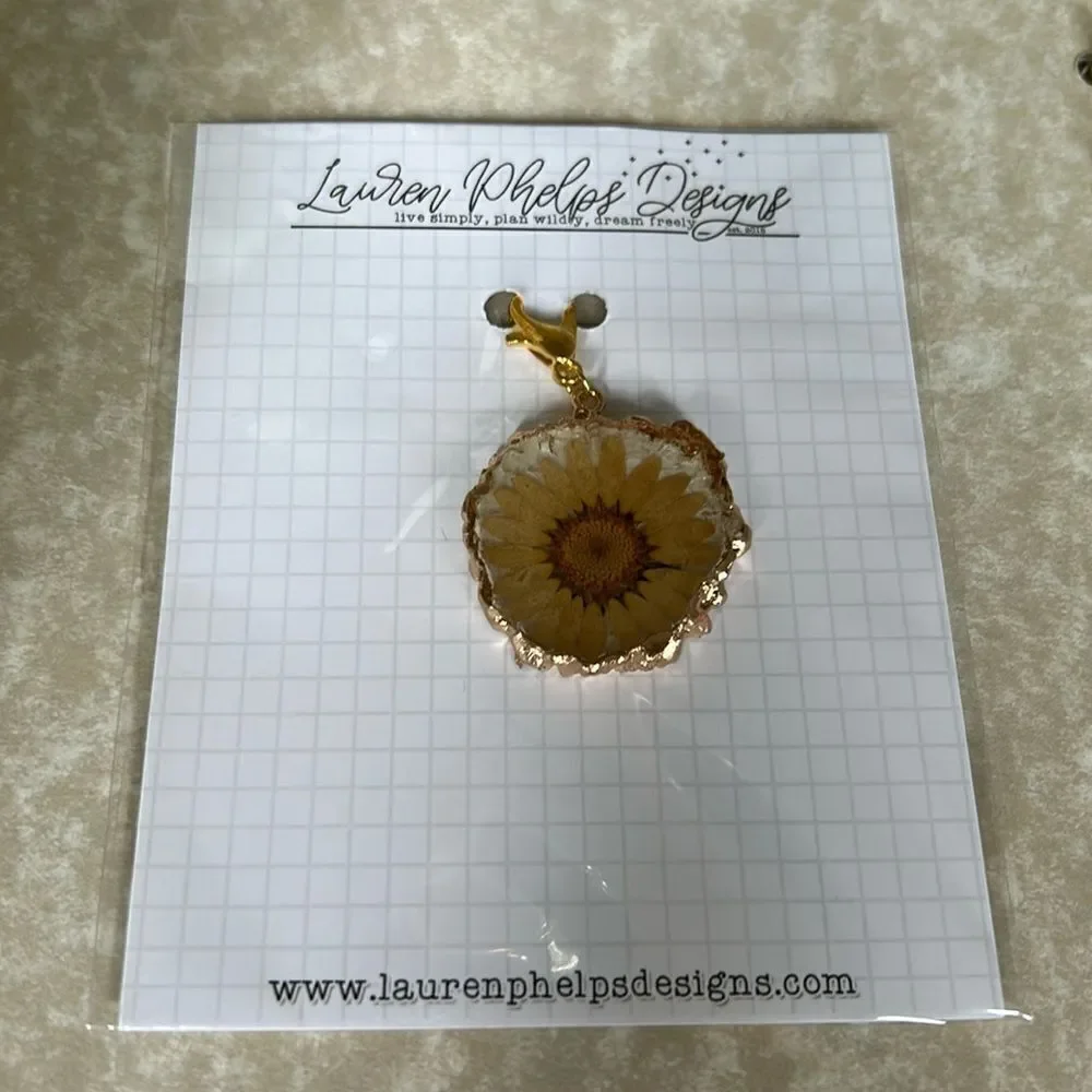 Lauren Phelps and design Charm pin NWT gold color